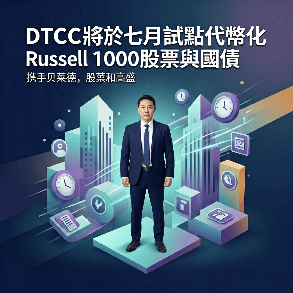 金融焦點｜DTCC將於七月試點代幣化Russell 1000股票與國債・Fed Warsh era kicks off with b・Figure Technology (FIGR) Estab