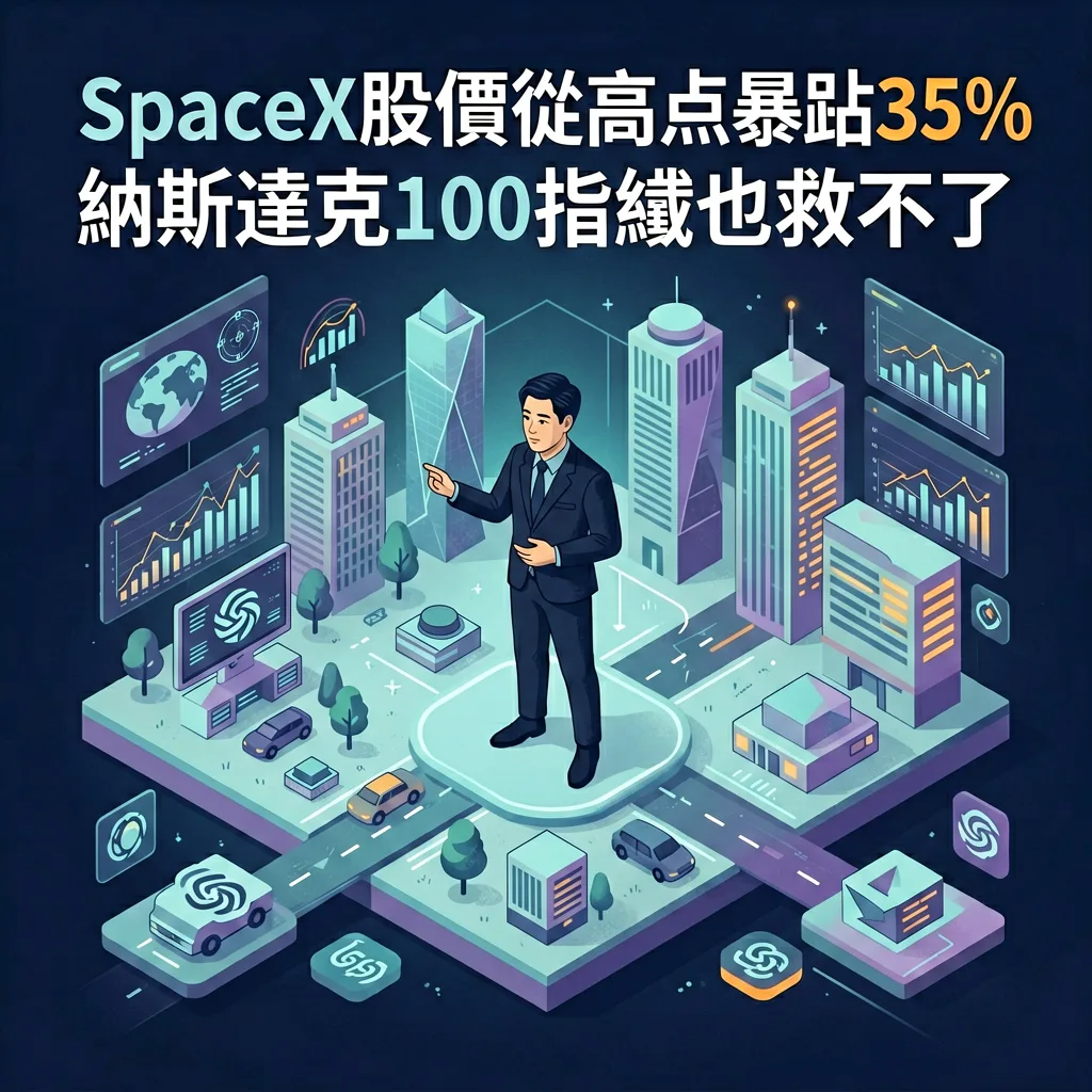 隨機焦點|SpaceX股價從高點暴跌35%,納斯達克100指數也救不了・Taiwan central bank chief warn・KOSPI Rebounds Nearly 4% in Ea